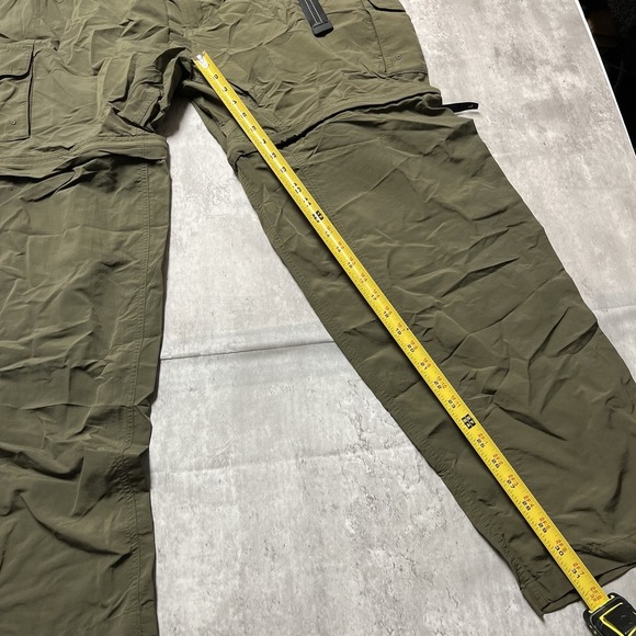 Magellan Pants Mens 3XL Green Convertible Outdoor Fish Gear Water Repel Zip - Picture 3 of 10
